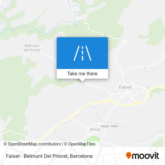 Falset - Belmunt Del Priorat map