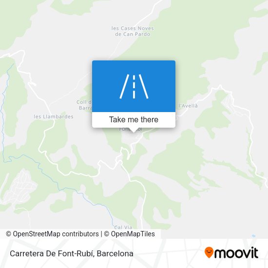 Carretera De Font-Rubí map