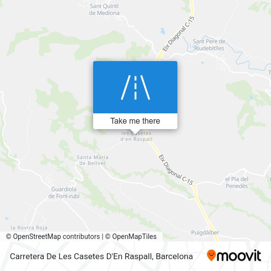 Carretera De Les Casetes D'En Raspall map