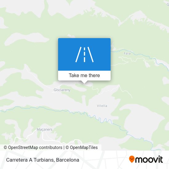 Carretera A Turbians map