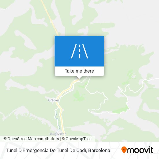 Túnel D'Emergència De Túnel De Cadí map