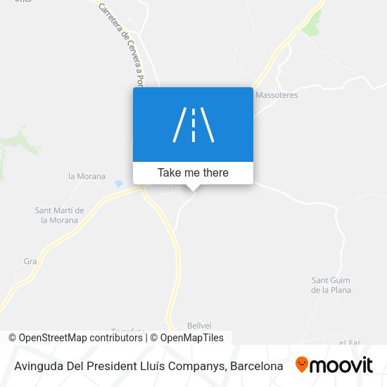 Avinguda Del President Lluís Companys map