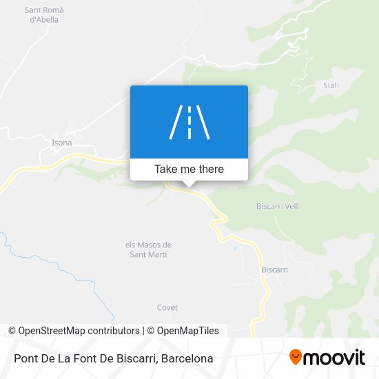 Pont De La Font De Biscarri map