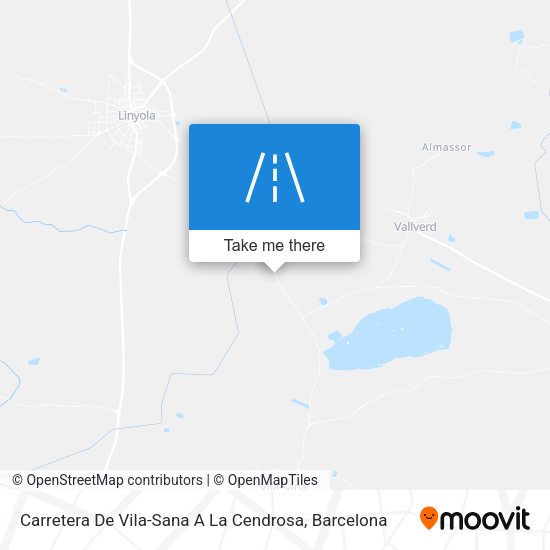 Carretera De Vila-Sana A La Cendrosa map