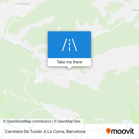 Carretera De Tuixén A La Coma map