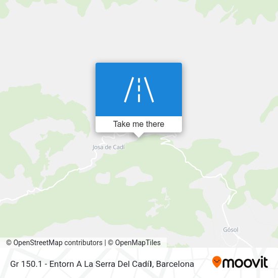 Gr 150.1 - Entorn A La Serra Del Cadí map