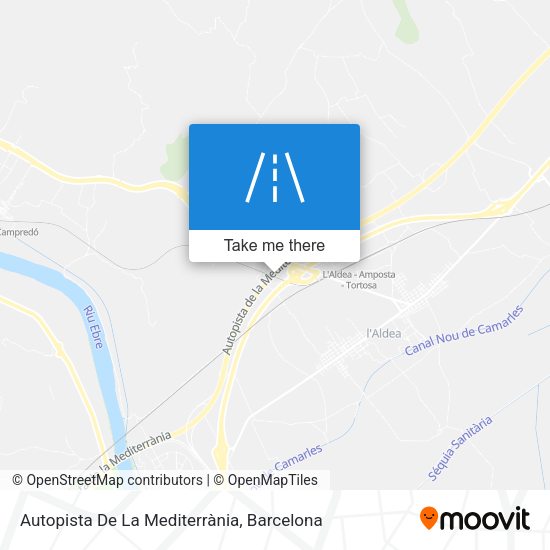 Autopista De La Mediterrània map