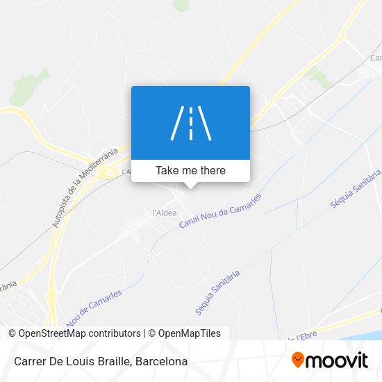 Carrer De Louis Braille map