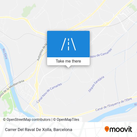 Carrer Del Raval De Xolla map