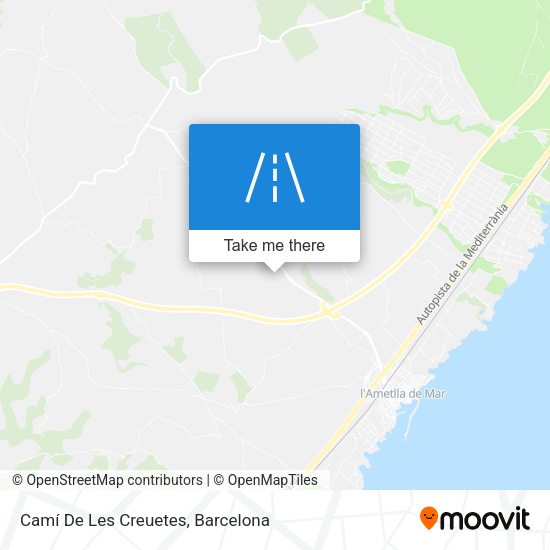 Camí De Les Creuetes map