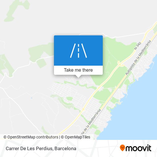 Carrer De Les Perdius map