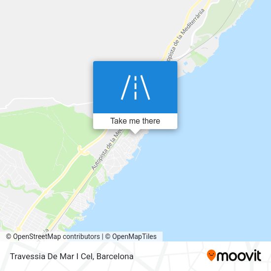 Travessia De Mar I Cel map
