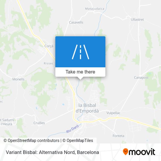 Variant Bisbal: Alternativa Nord map