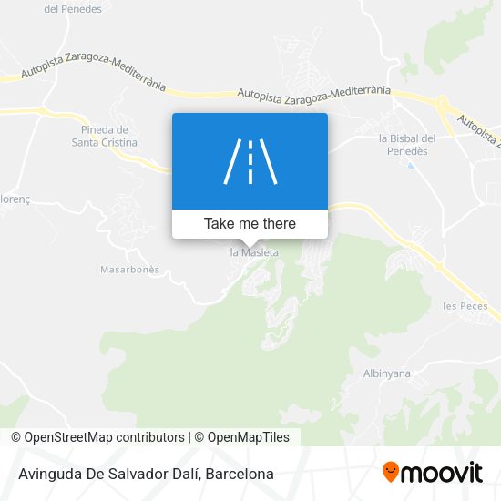 Avinguda De Salvador Dalí map