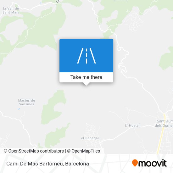 Camí De Mas Bartomeu map