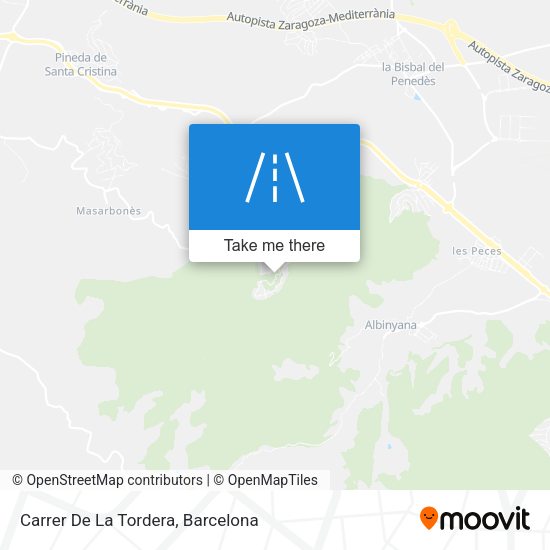 Carrer De La Tordera map