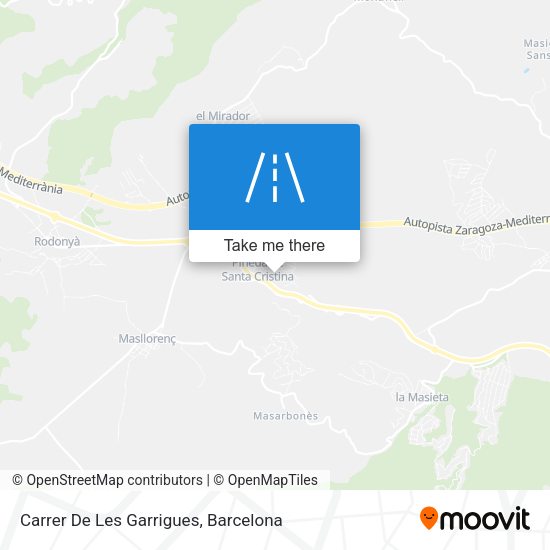 Carrer De Les Garrigues map