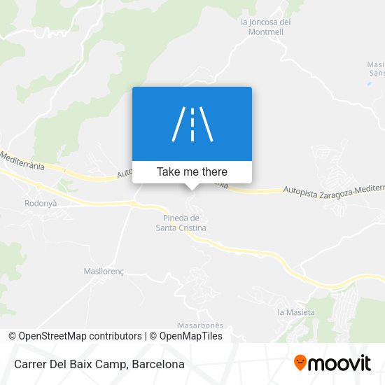 Carrer Del Baix Camp map