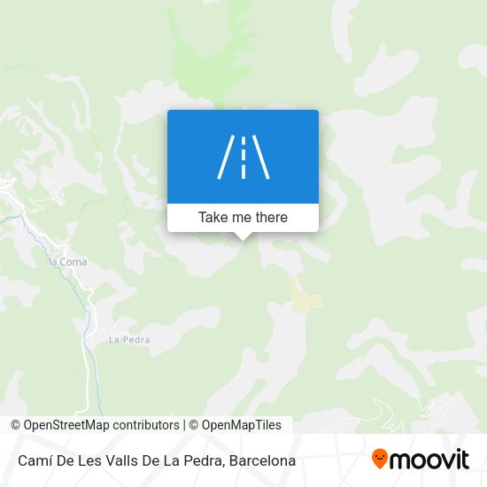 Camí De Les Valls De La Pedra map
