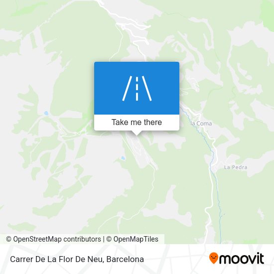 Carrer De La Flor De Neu map