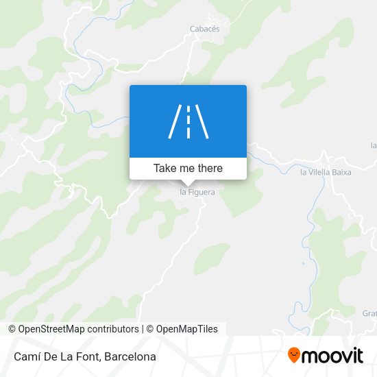Camí De La Font map