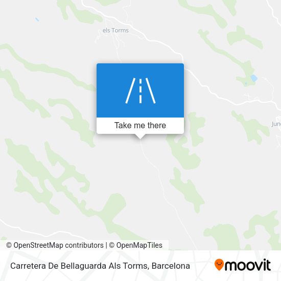 Carretera De Bellaguarda Als Torms map