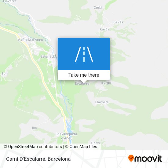 Camí D'Escalarre map