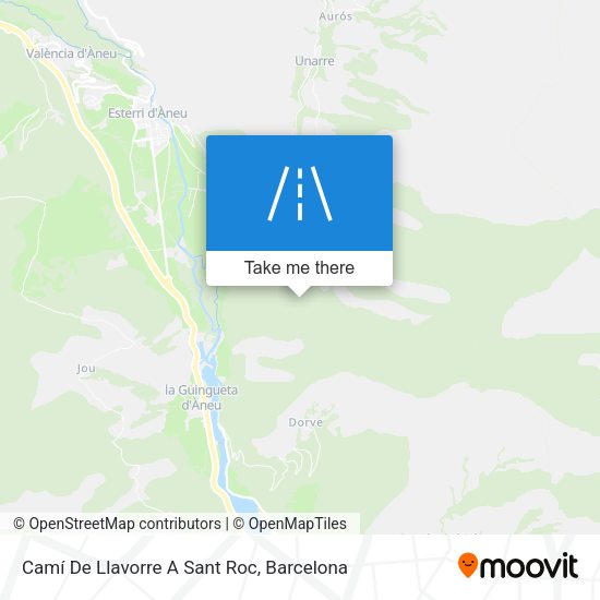 Camí De Llavorre A Sant Roc map