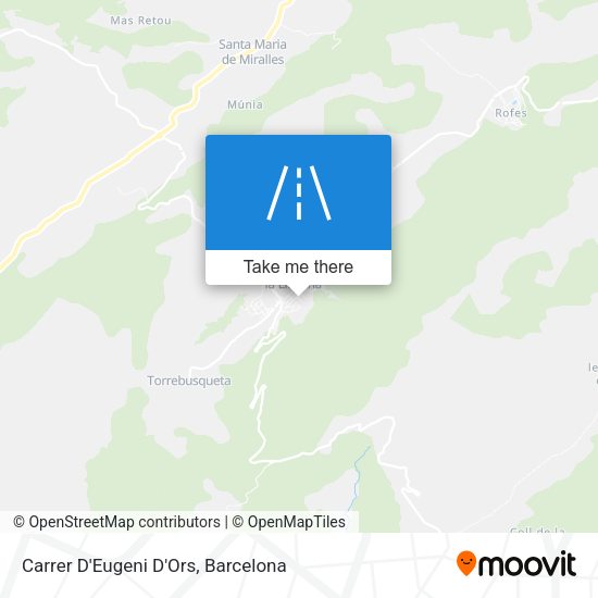 Carrer D'Eugeni D'Ors map