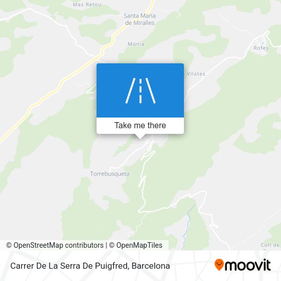 Carrer De La Serra De Puigfred map