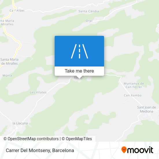 Carrer Del Montseny map