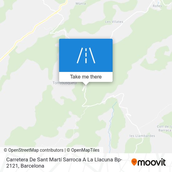 Carretera De Sant Martí Sarroca A La Llacuna Bp-2121 map