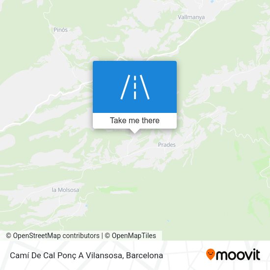 Camí De Cal Ponç A Vilansosa map
