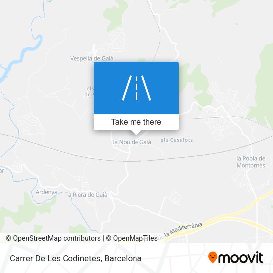 Carrer De Les Codinetes map