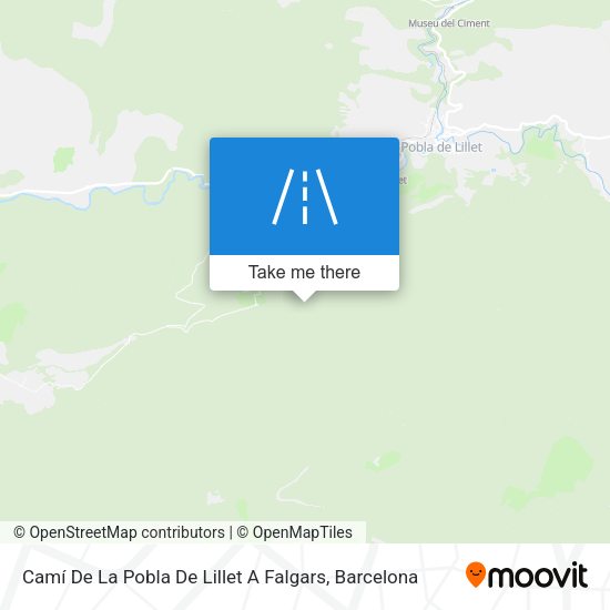 Camí De La Pobla De Lillet A Falgars map