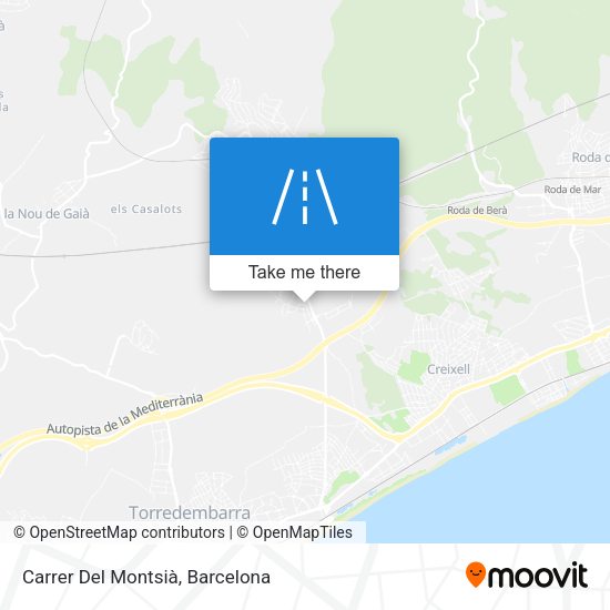 Carrer Del Montsià map