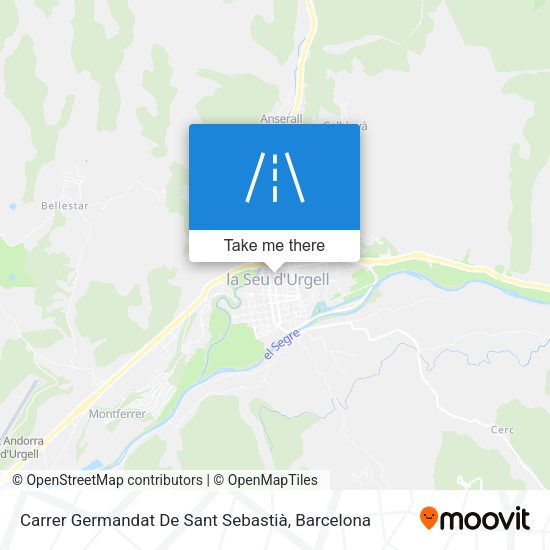 Carrer Germandat De Sant Sebastià map