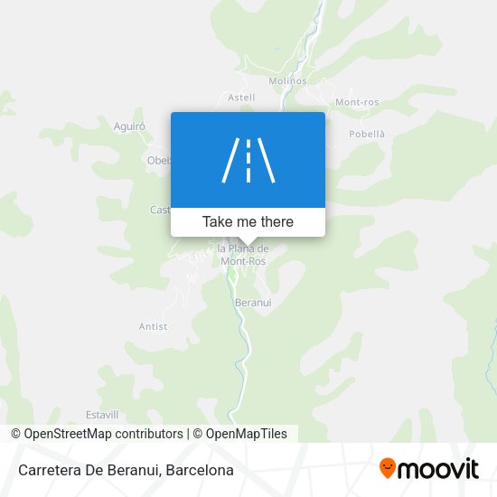 Carretera De Beranui map