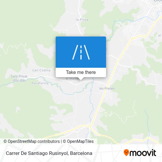 Carrer De Santiago Rusinyol map
