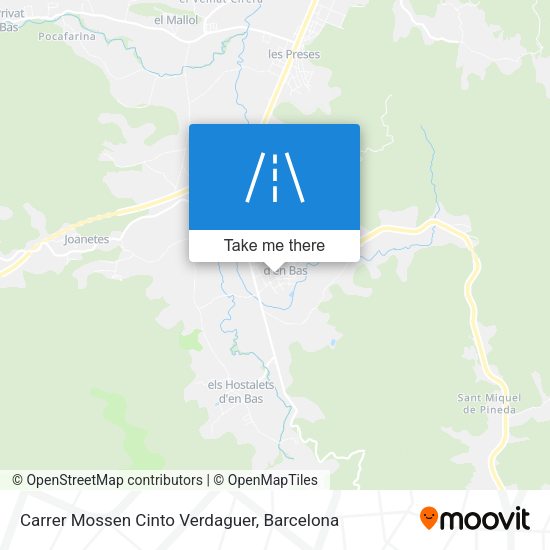 Carrer Mossen Cinto Verdaguer map