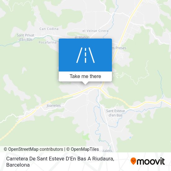 Carretera De Sant Esteve D'En Bas A Riudaura map