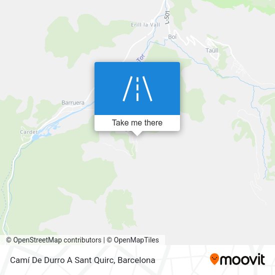 Camí De Durro A Sant Quirc map