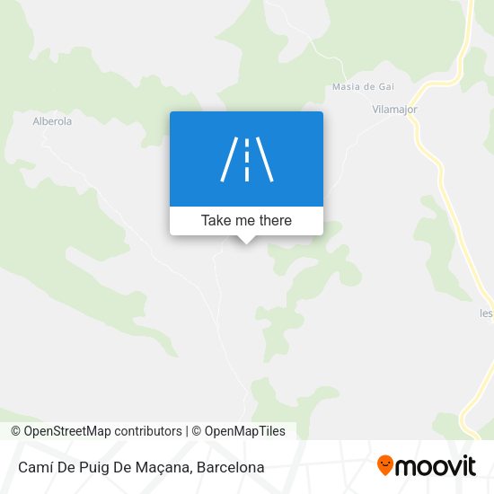 Camí De Puig De Maçana map
