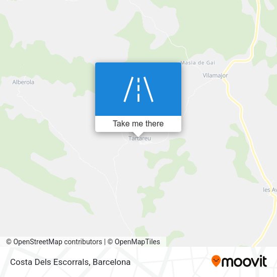 Costa Dels Escorrals map