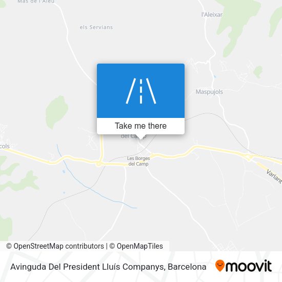 Avinguda Del President Lluís Companys map