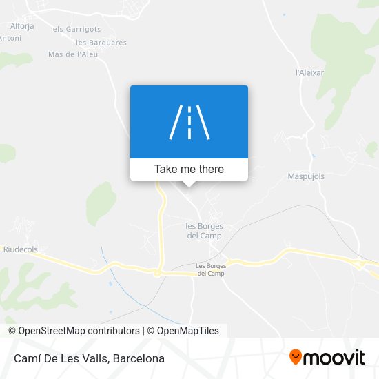 Camí De Les Valls map