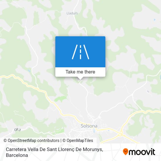 Carretera Vella De Sant Llorenç De Morunys map