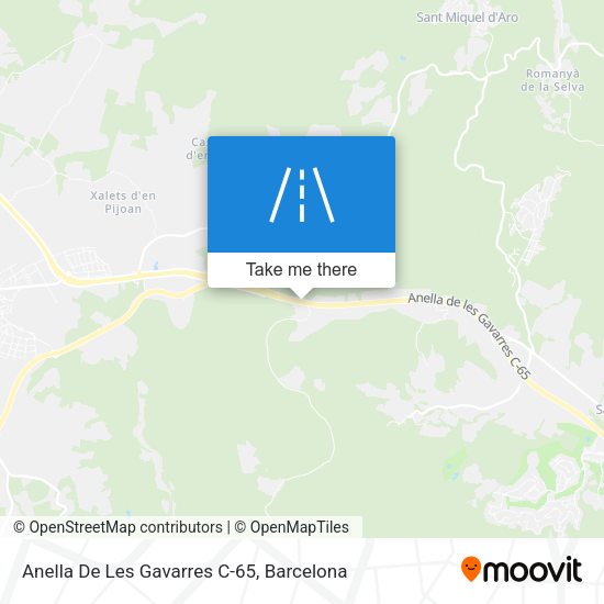 Anella De Les Gavarres C-65 map