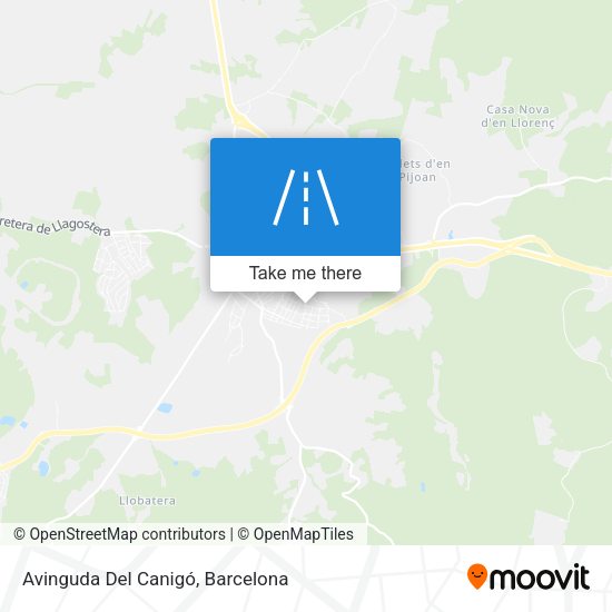 Avinguda Del Canigó map