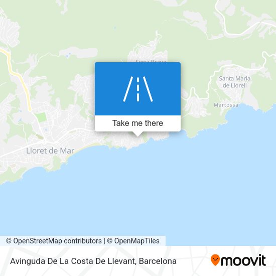Avinguda De La Costa De Llevant map